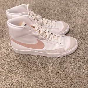 COPY - Brand new,Nike foam blazers with pink detailing